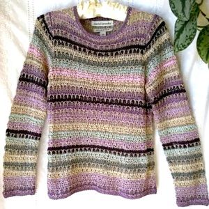 David Brooks hand knit sweater.